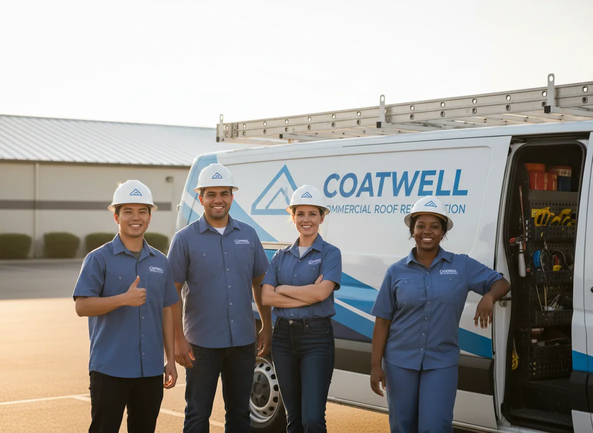 Commercial roof coating company in Fairmount, IL
